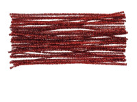 Druciki kreatywne czerwone metaliczne 30cm (40szt.) DR14 Brewis